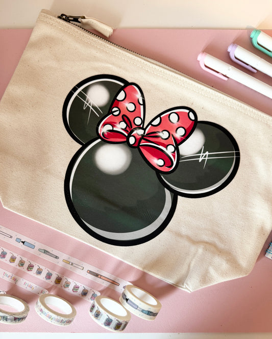 Classic Mouse Head Pouch/Tote Bag