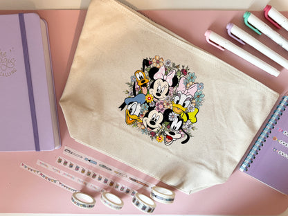 Floral Magical Friends Pouch/Tote Bag