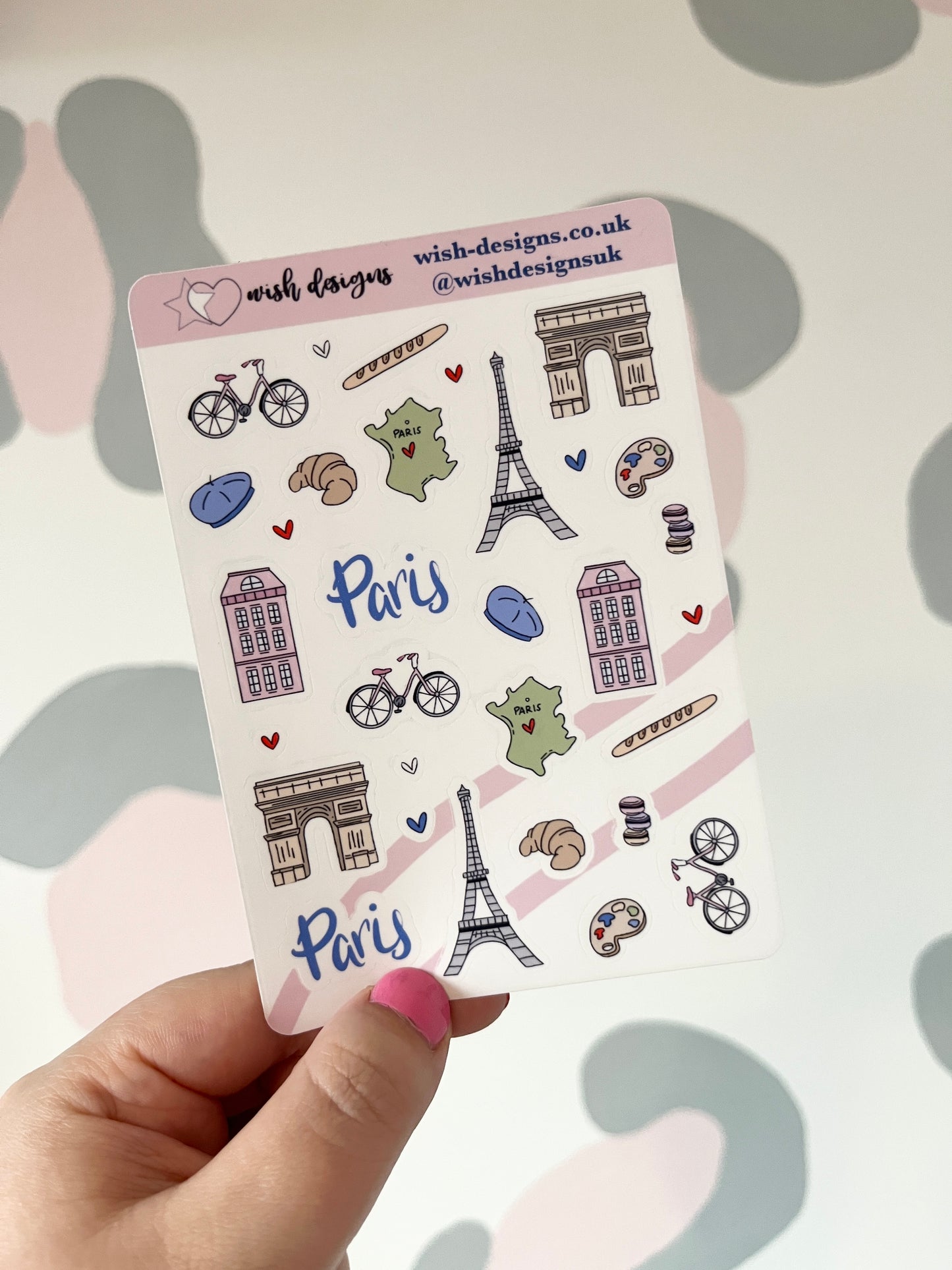 Paris Clear Sticker Sheet