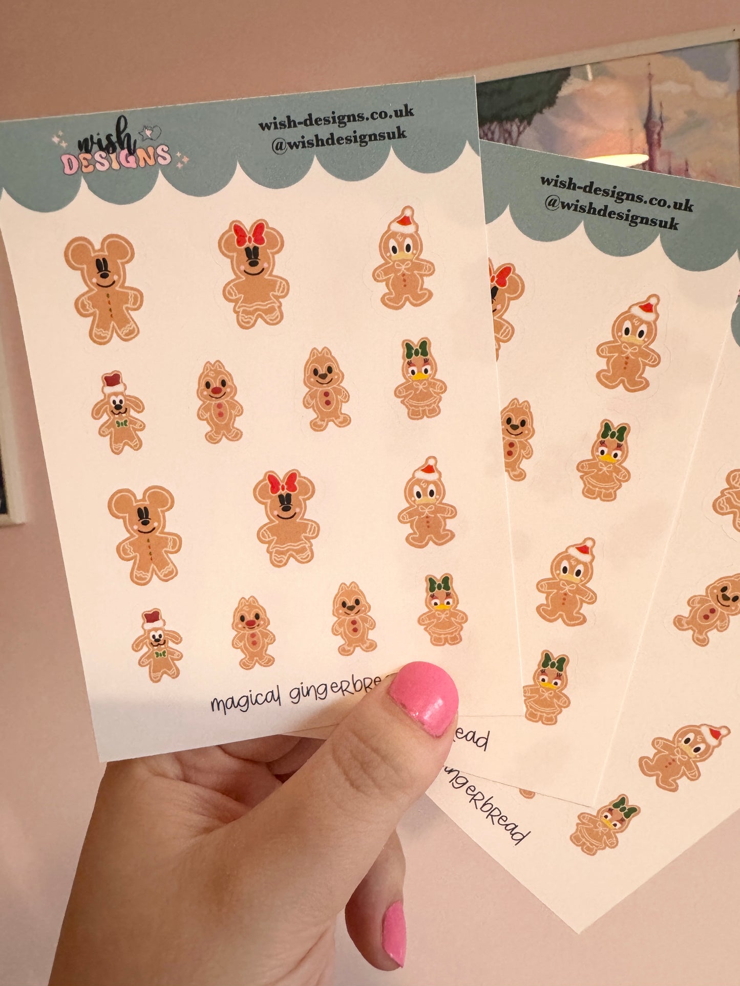 Magical Gingerbread Vinyl Sticker Sheet