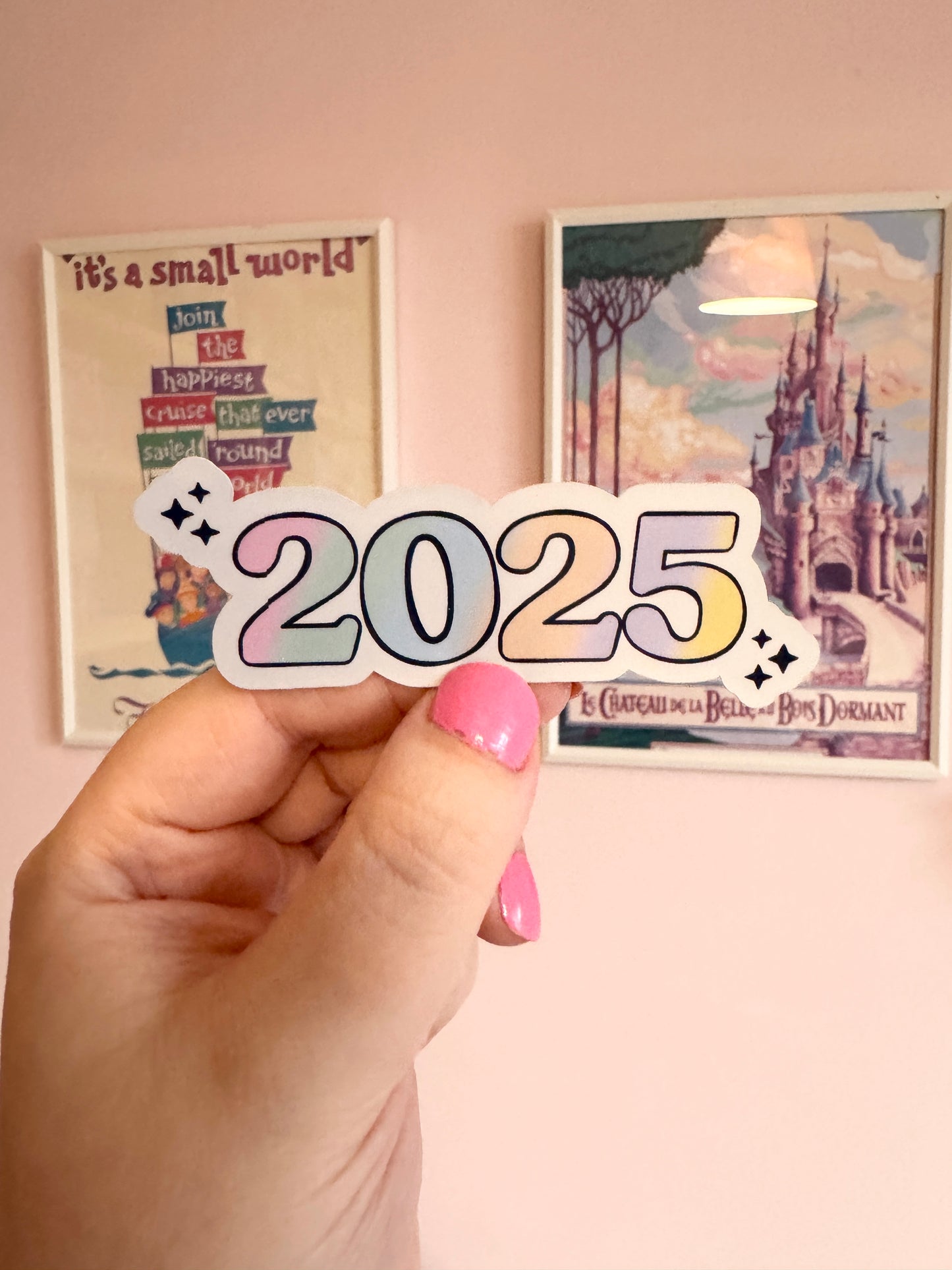 2025 Colourful Holographic Sticker