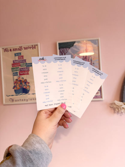 Mint Haze Journal Words Vinyl Sticker Sheet