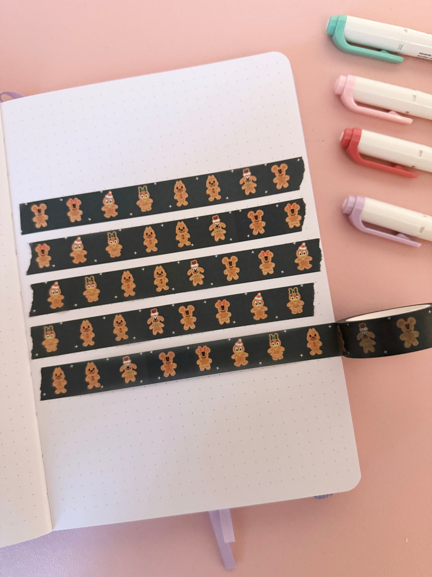 15mm Magical Gingerbread Washi Tape