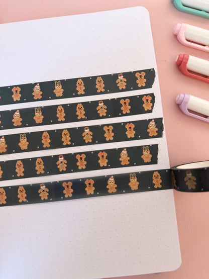 15mm Magical Gingerbread Washi Tape