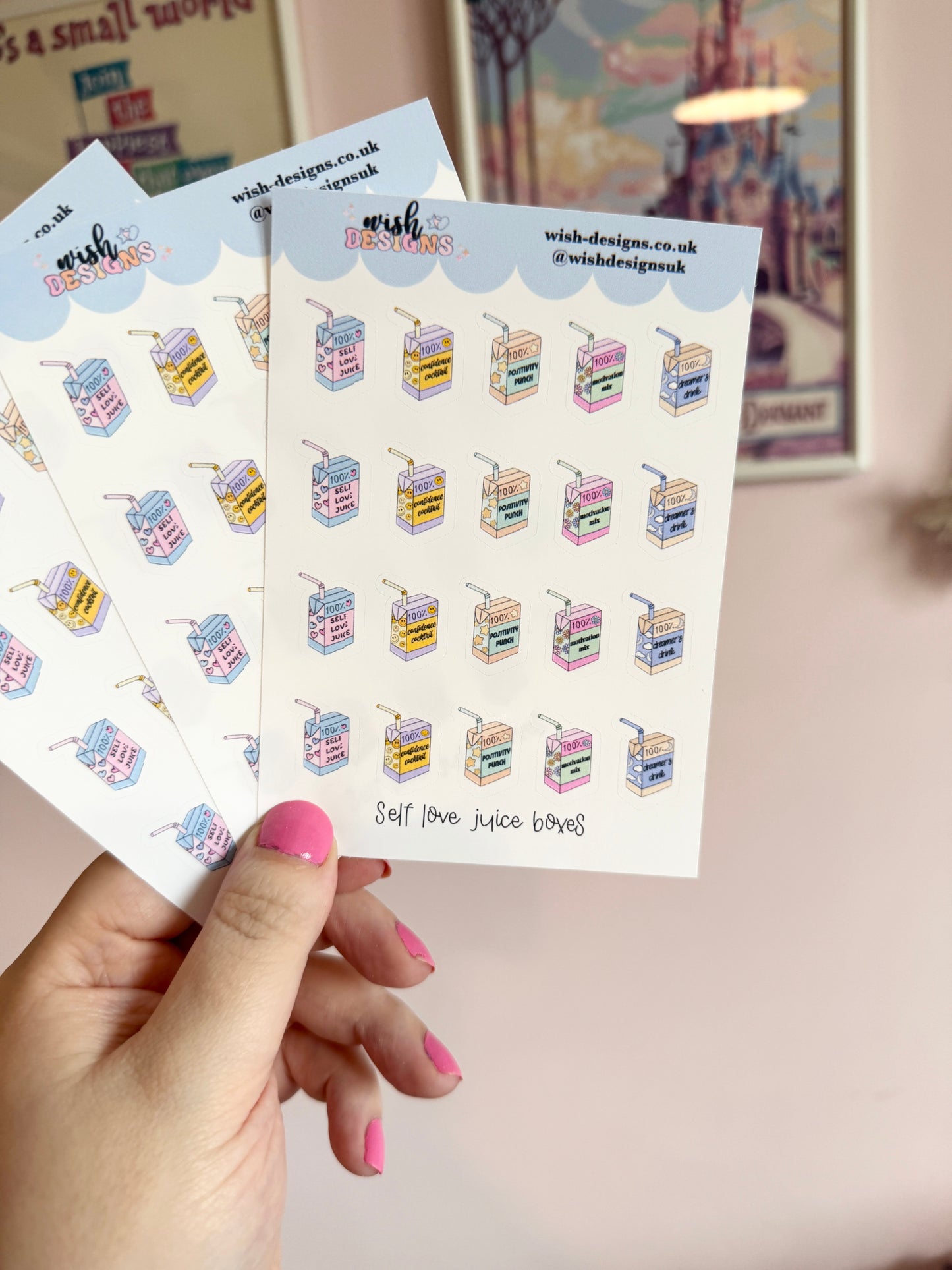 Self Love Juice Boxes Vinyl Sticker Sheet