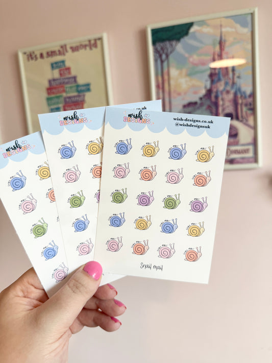 Snail Mail Vinyl Sticker Sheet