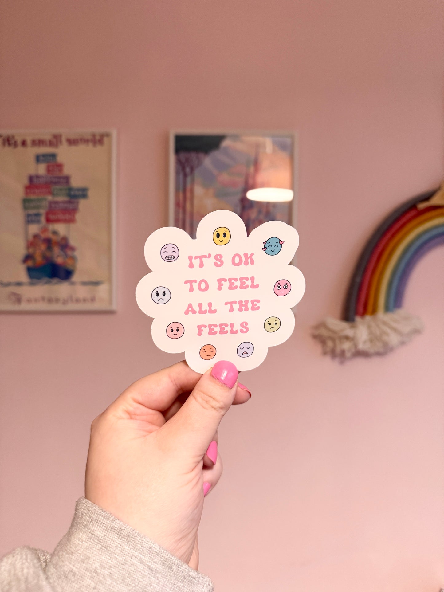 It's Ok To Feel All The Feels Vinyl Sticker