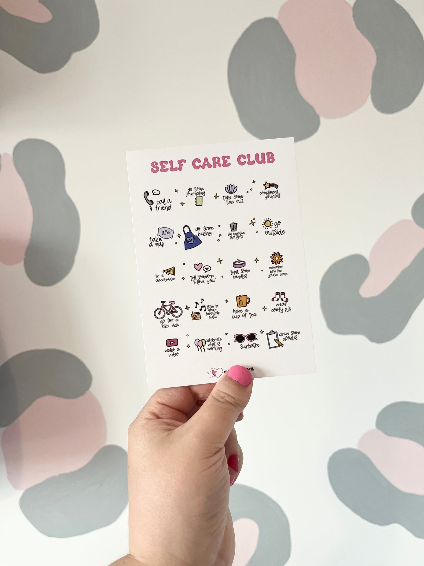 Self Care Club Postcard