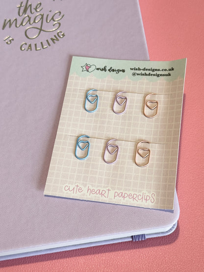 Cute Heart Paperclips