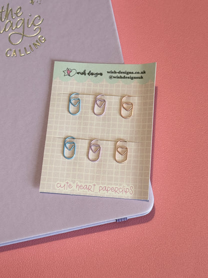 Cute Heart Paperclips