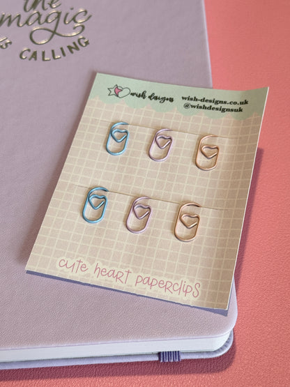 Cute Heart Paperclips