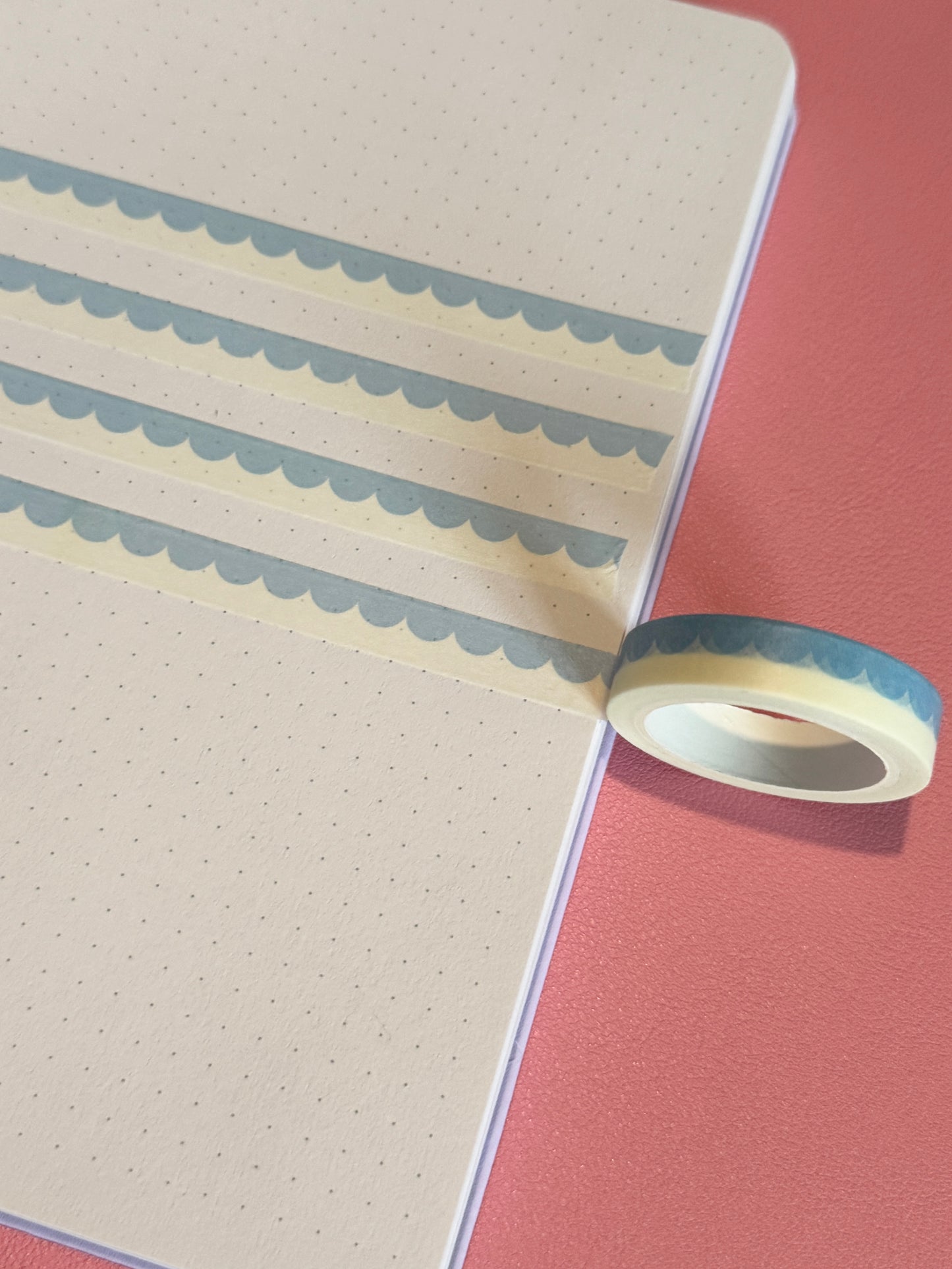 10mm Blue Scallop Border Washi Tape