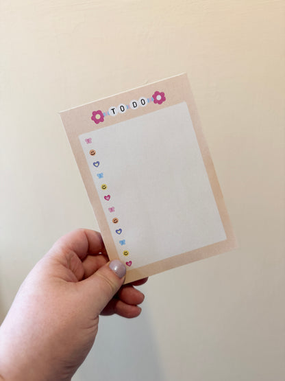 A6 Friendship Bracelet Notepad