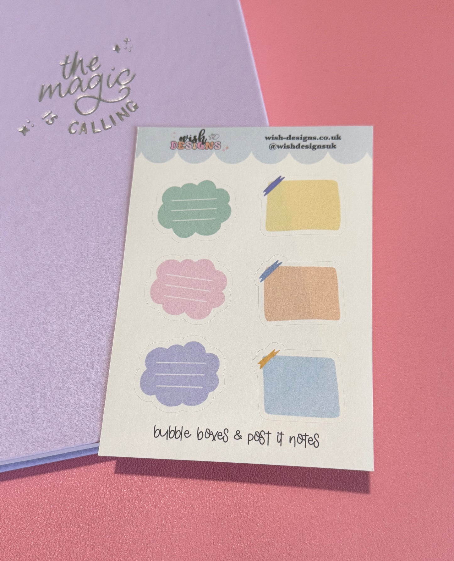 Bubble Boxes Matte Sticker Sheet