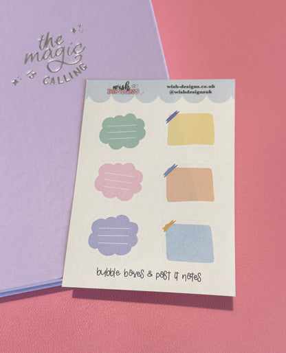 Bubble Boxes Matte Sticker Sheet