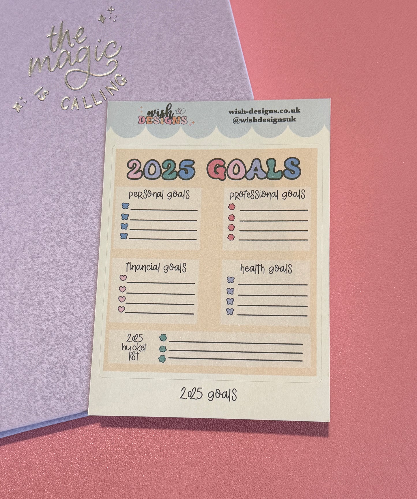 2025 Goals Matte Sticker Sheet