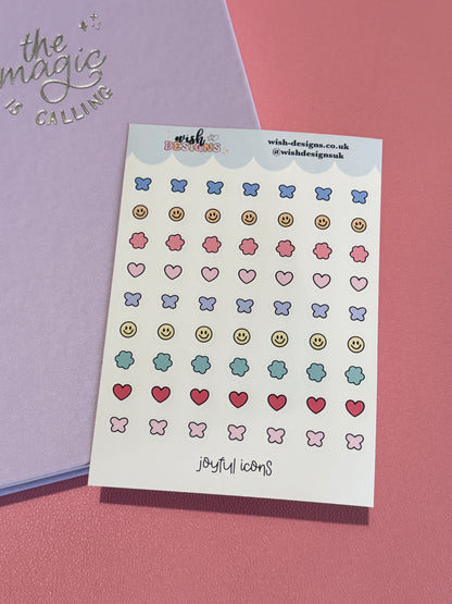 Joyful Icons Vinyl Sticker Sheet