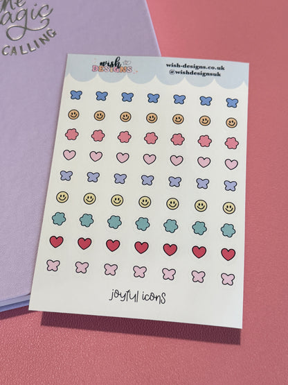 Joyful Icons Vinyl Sticker Sheet