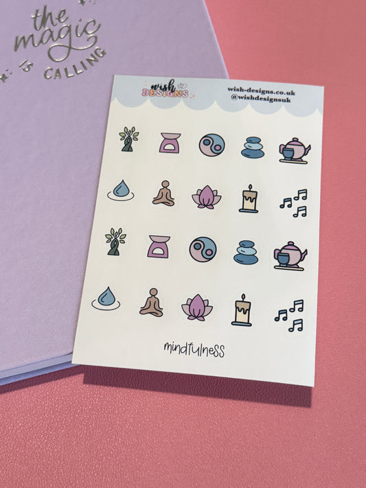 Mindfulness Vinyl Sticker Sheet