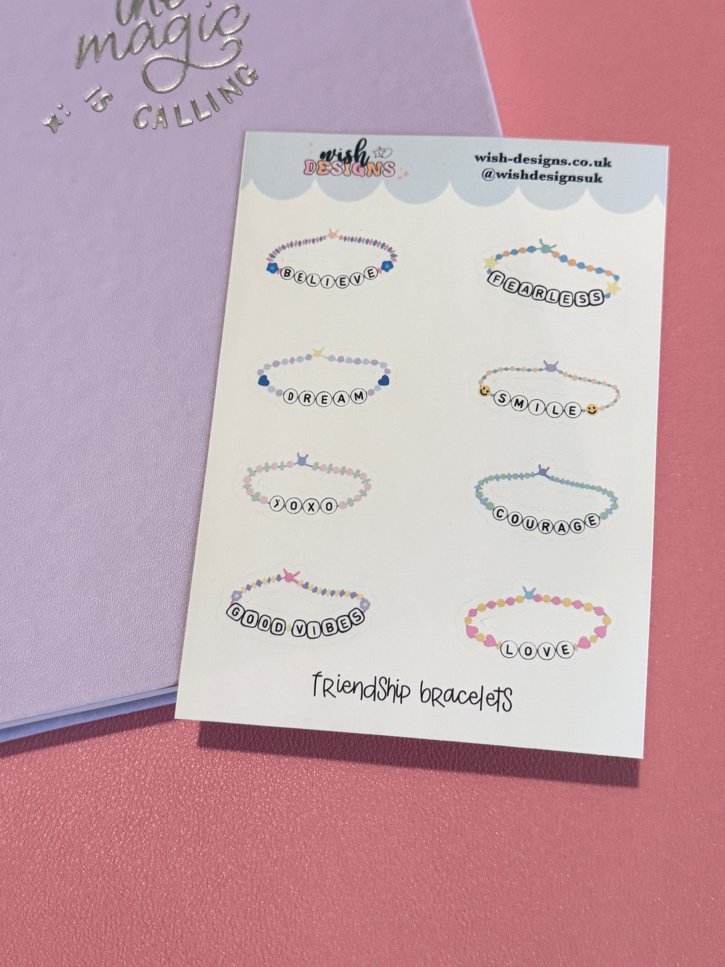 Friendship Bracelets Vinyl Sticker Sheet