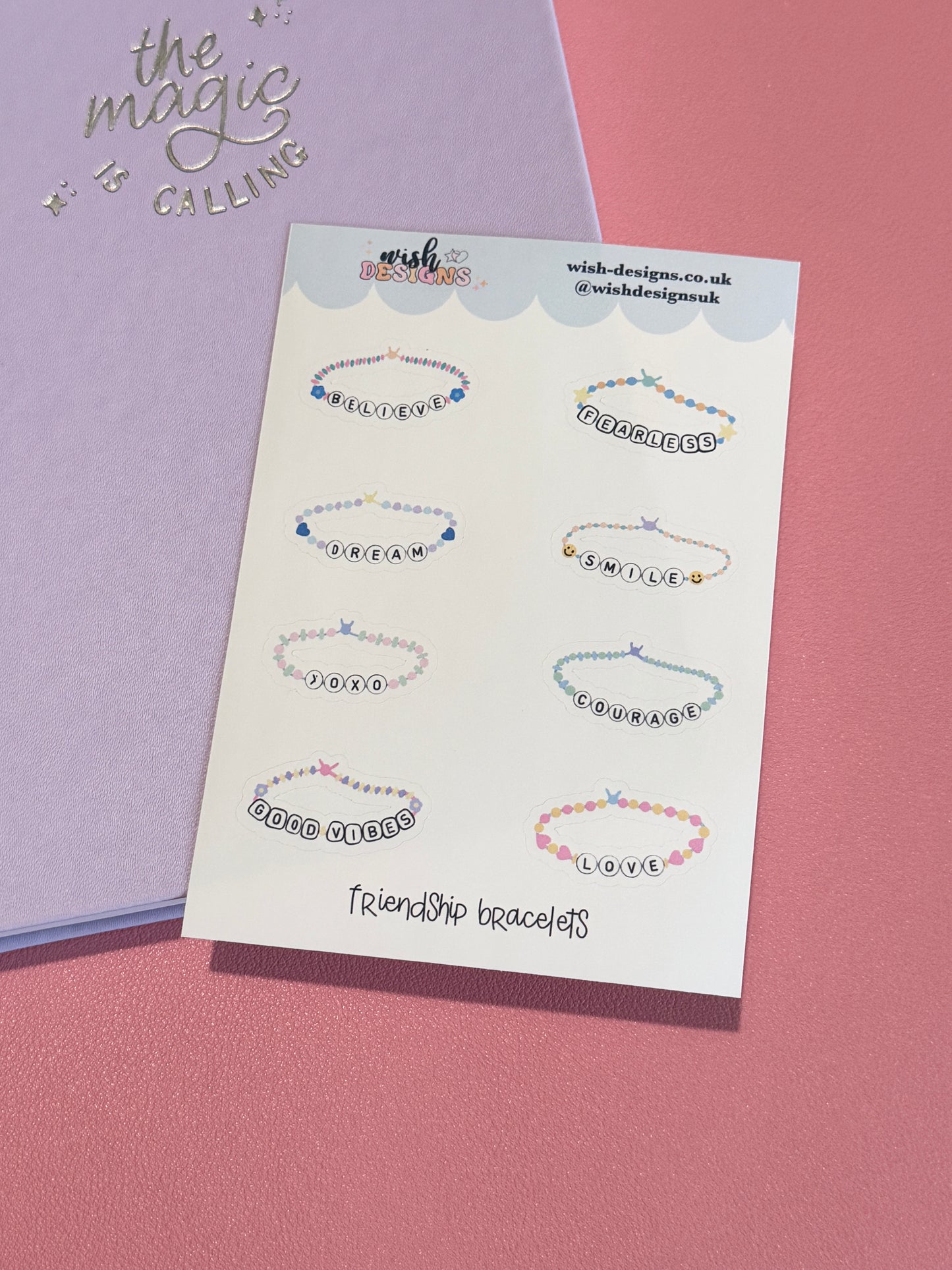 Friendship Bracelets Vinyl Sticker Sheet