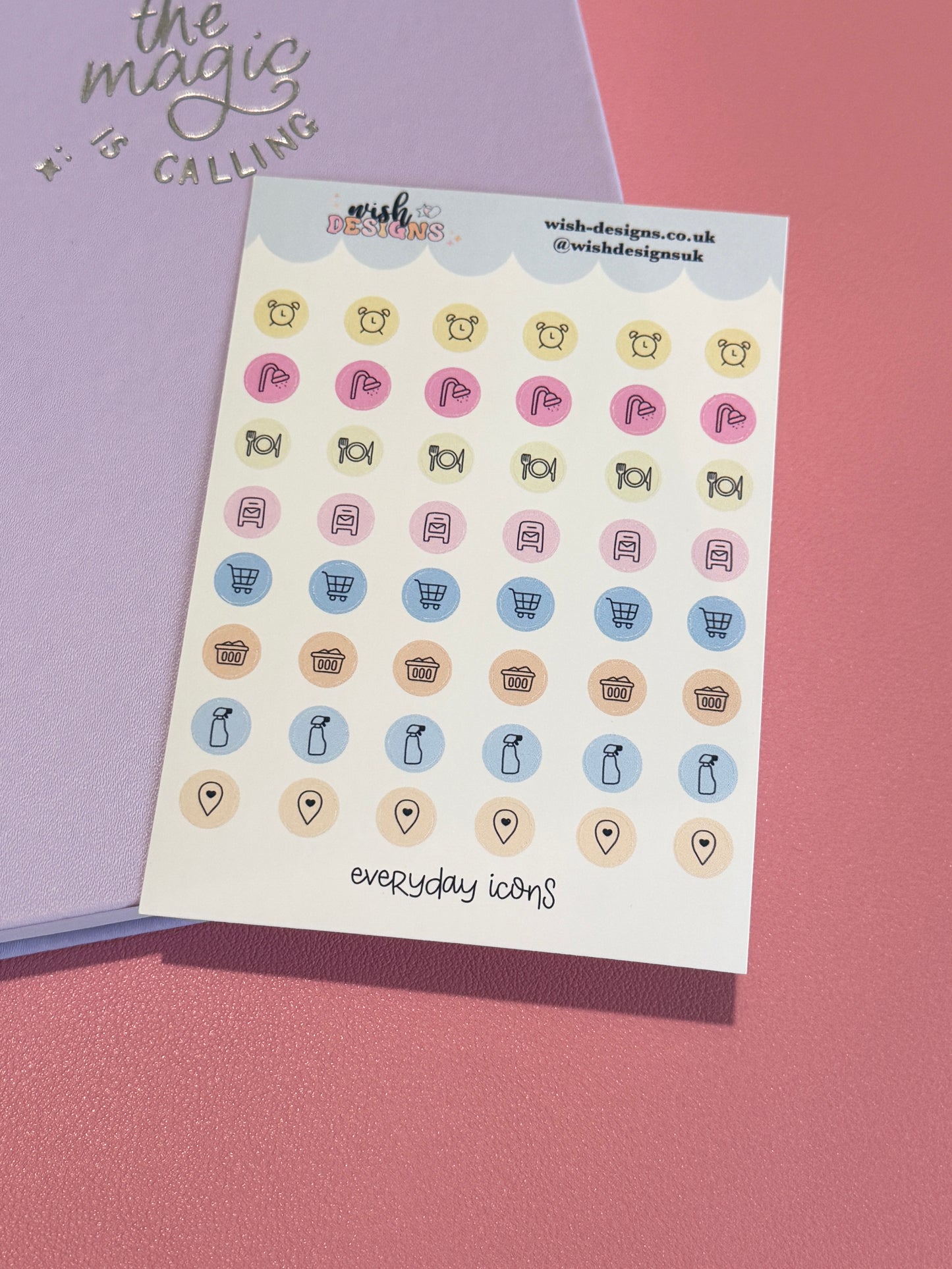 Everyday Icons Vinyl Sticker Sheet