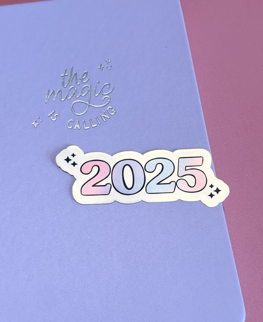 2025 Purple/Blue Holographic Sticker