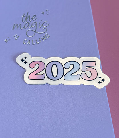 2025 Purple/Blue Holographic Sticker