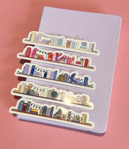 Bookshelves Clear Sticker Pack