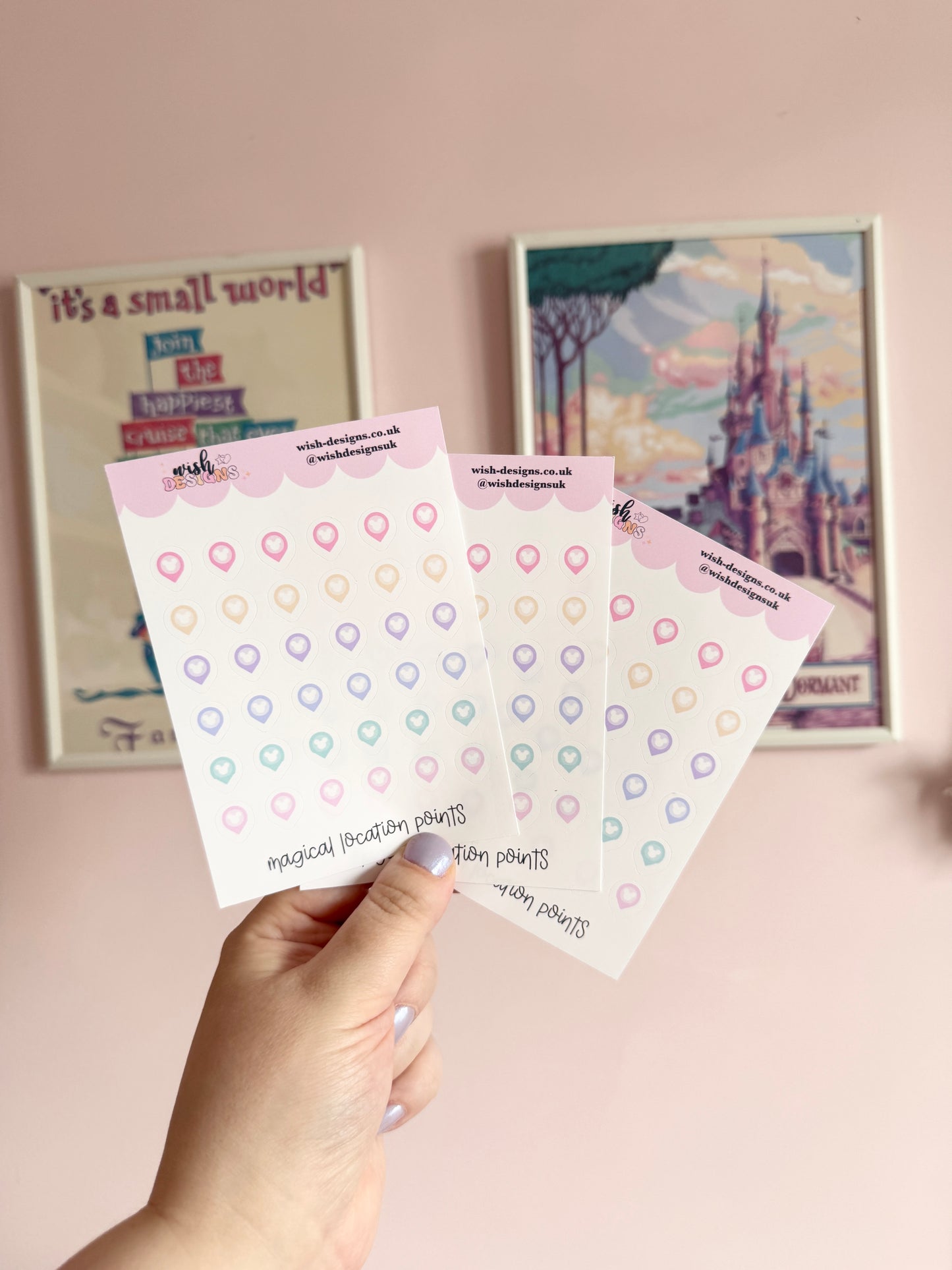 Magical Location Points Vinyl Sticker Sheet
