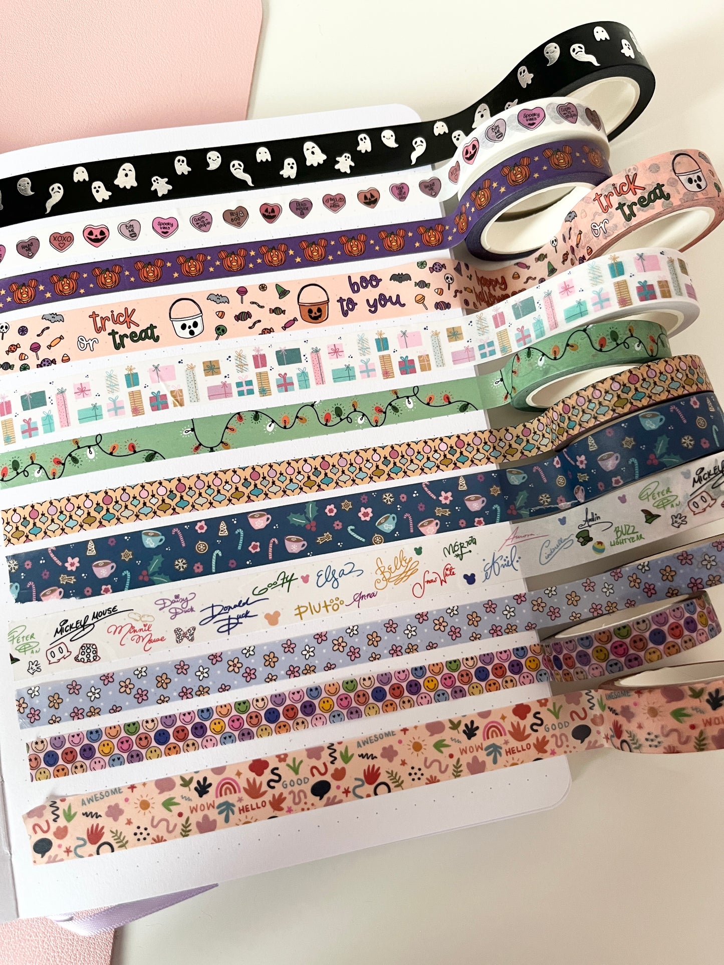 15mm Character Autographs Washi Tape