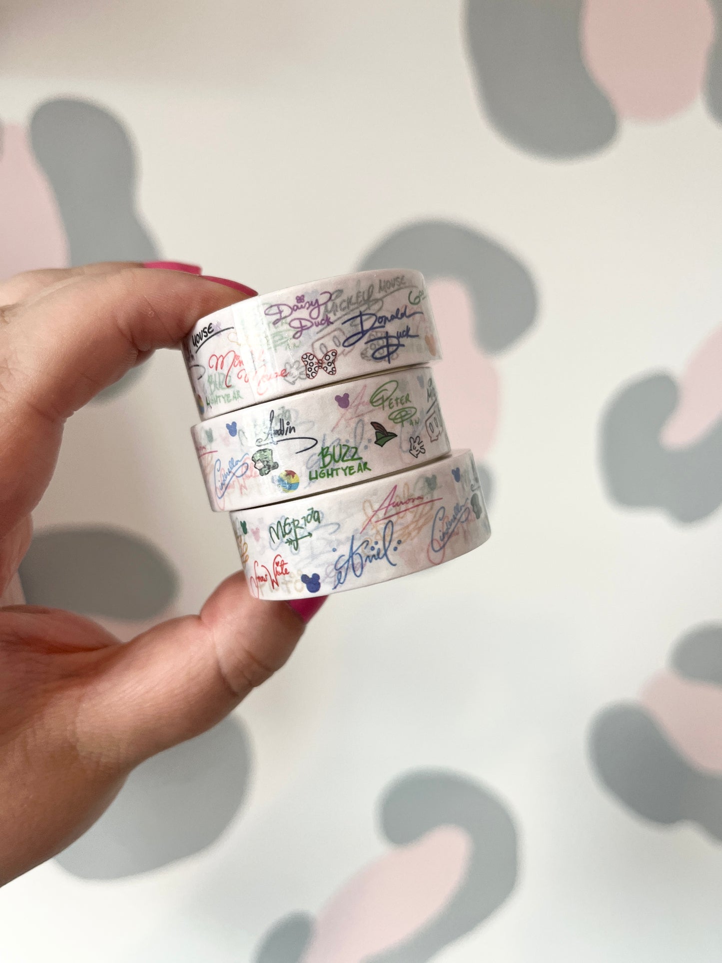 15mm Character Autographs Washi Tape