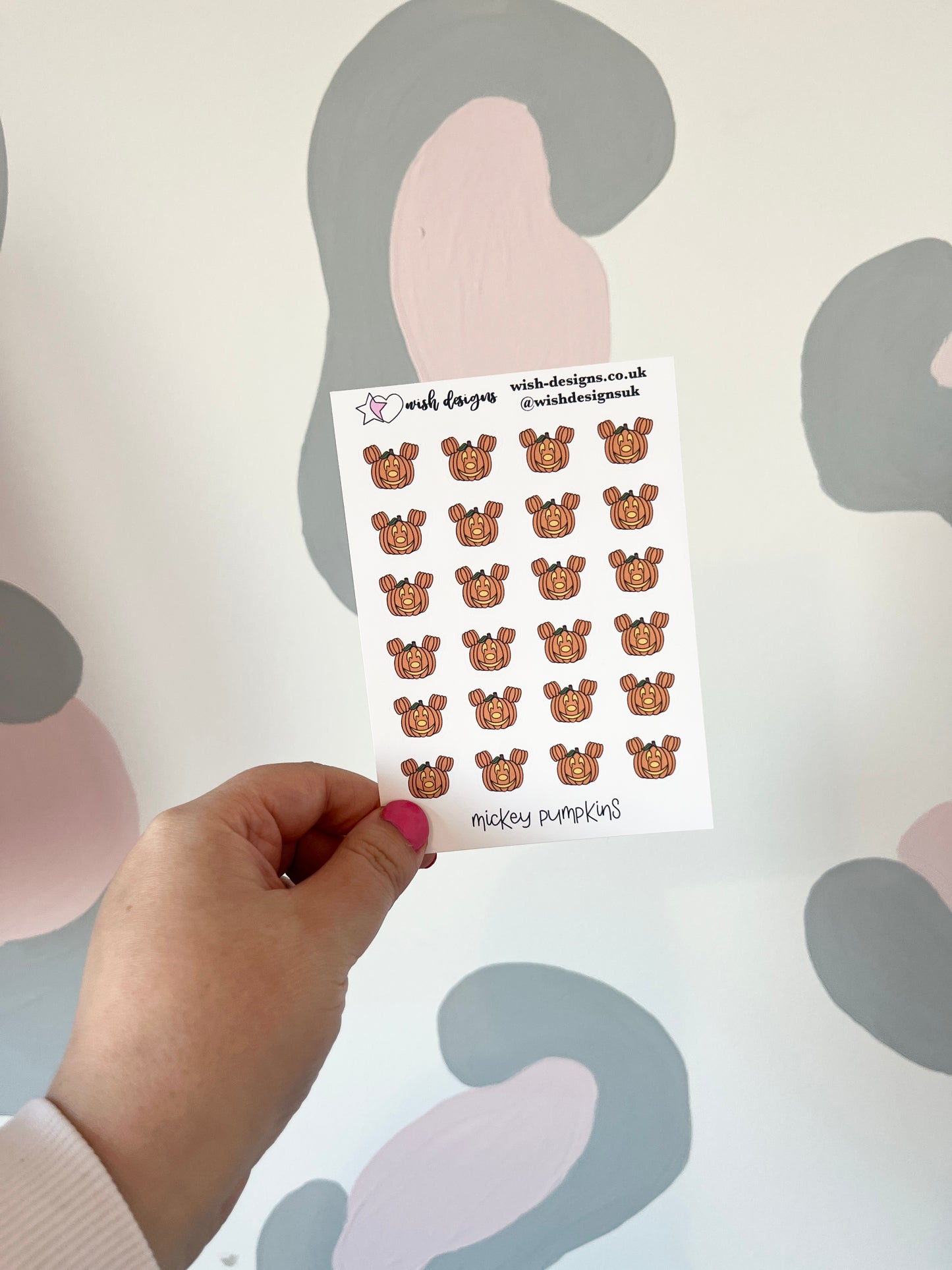 Micky Pumpkins Vinyl Sticker Sheet