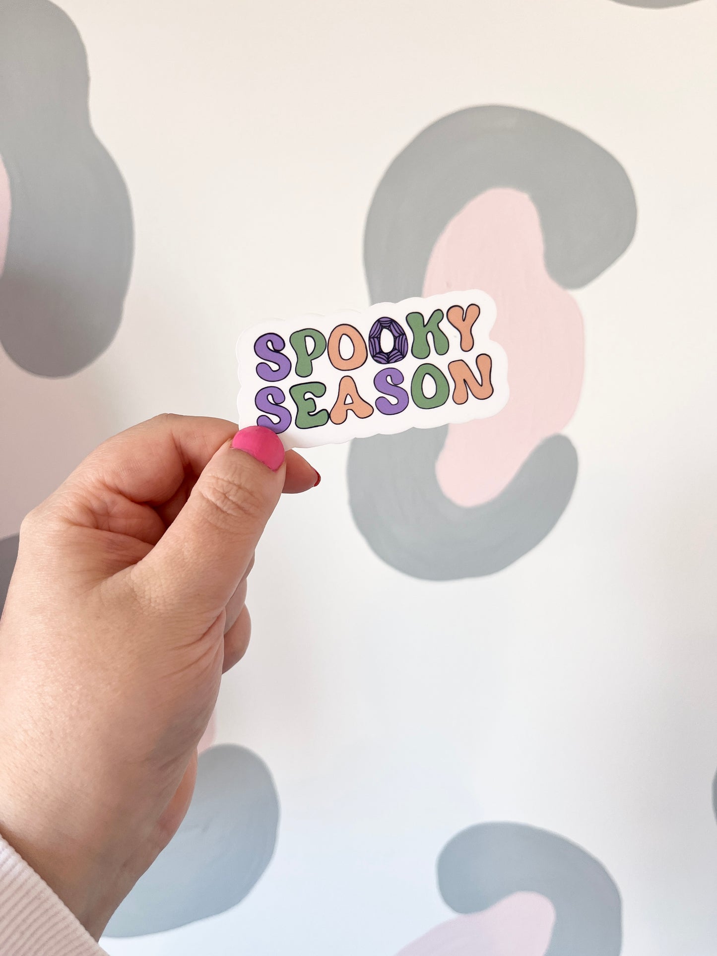 'Spooky Season' Clear Large Sticker