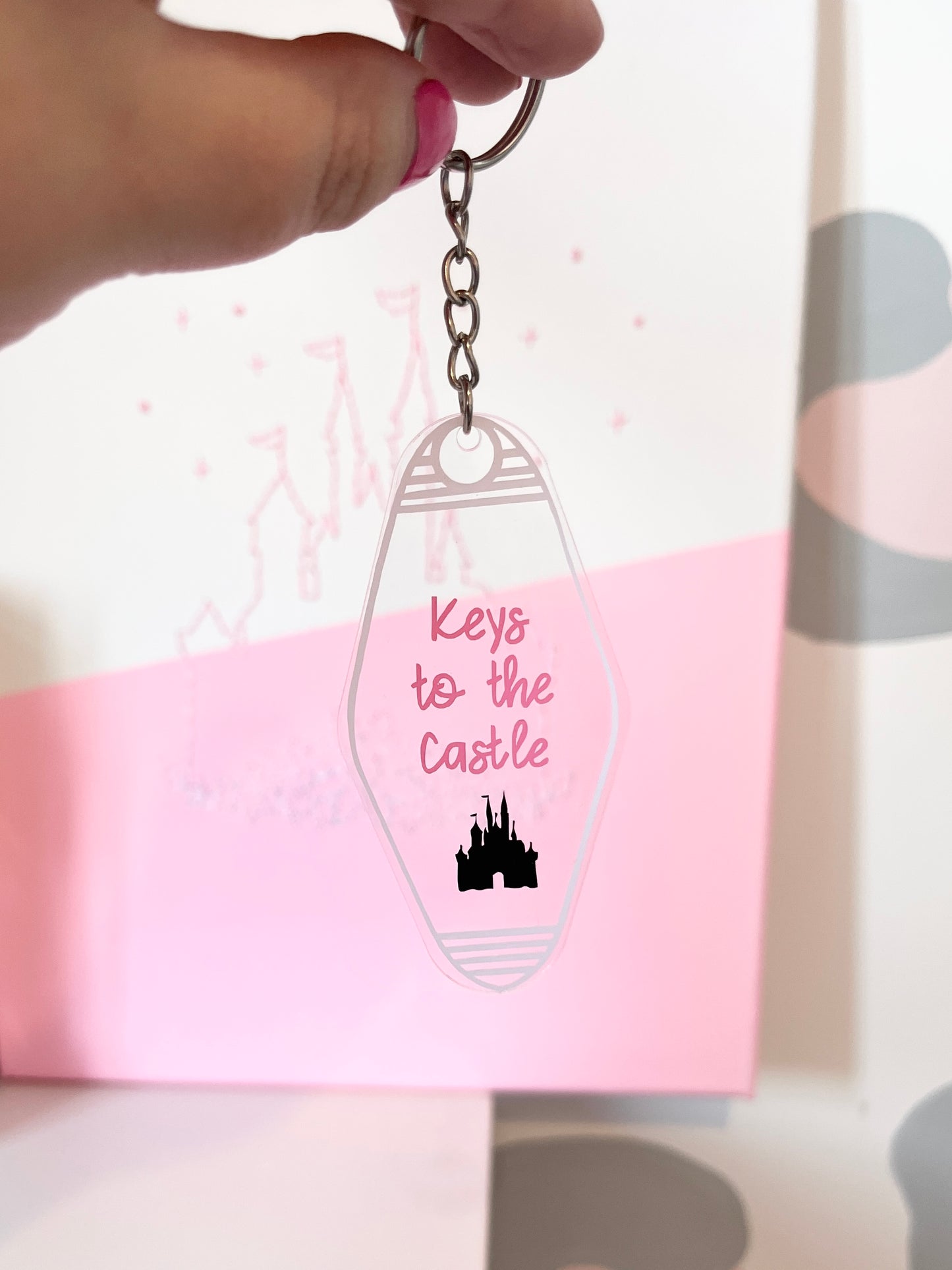 'Keys to the Castle' Motel Keyring