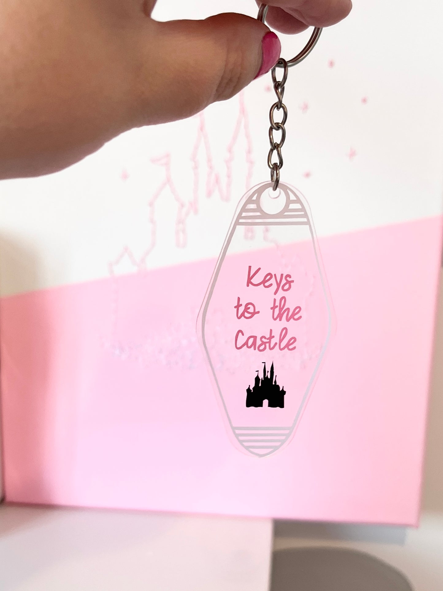 'Keys to the Castle' Motel Keyring