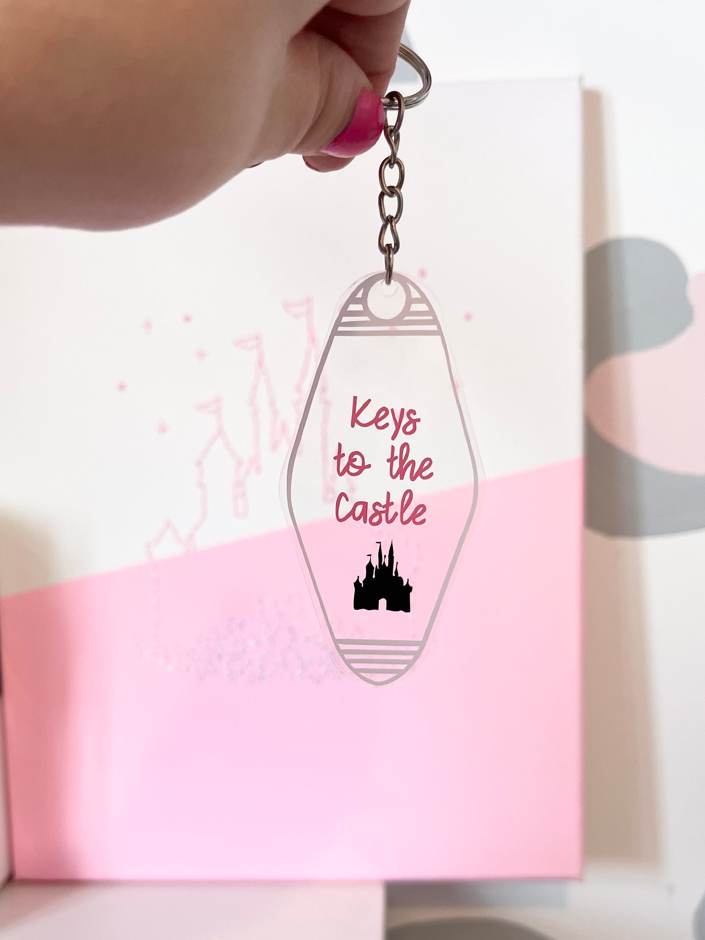 'Keys to the Castle' Motel Keyring