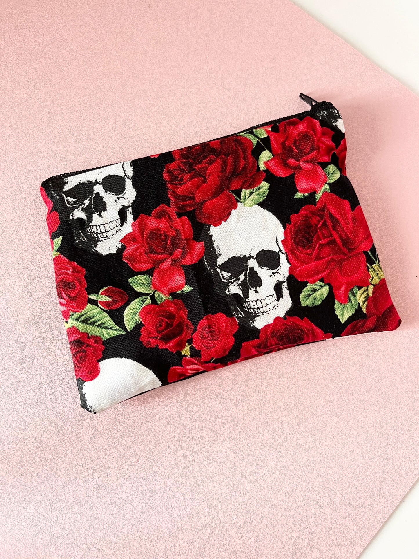 Skull & Roses Pencil Case Pouch