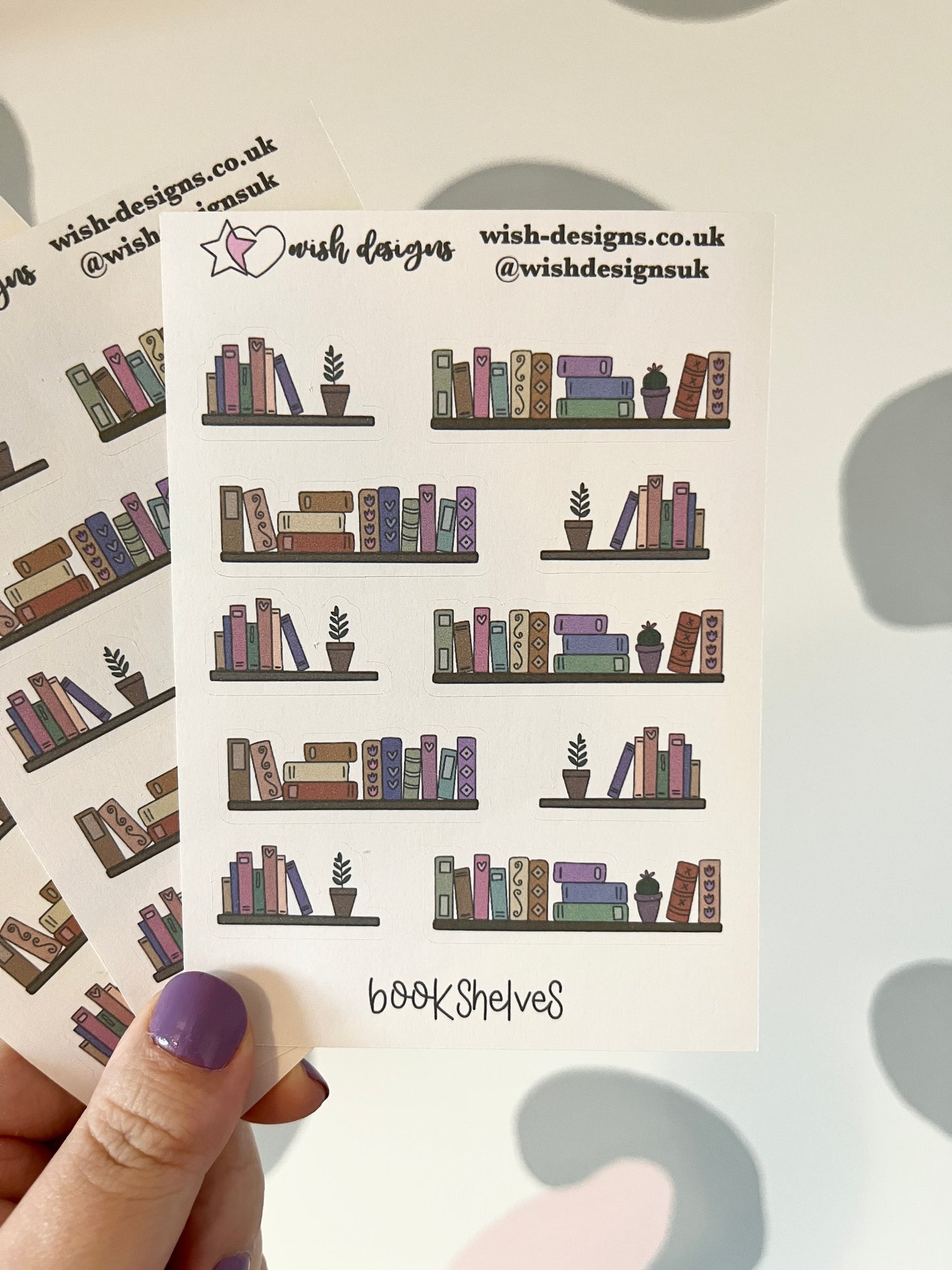 Bookshelves Sticker Sheet