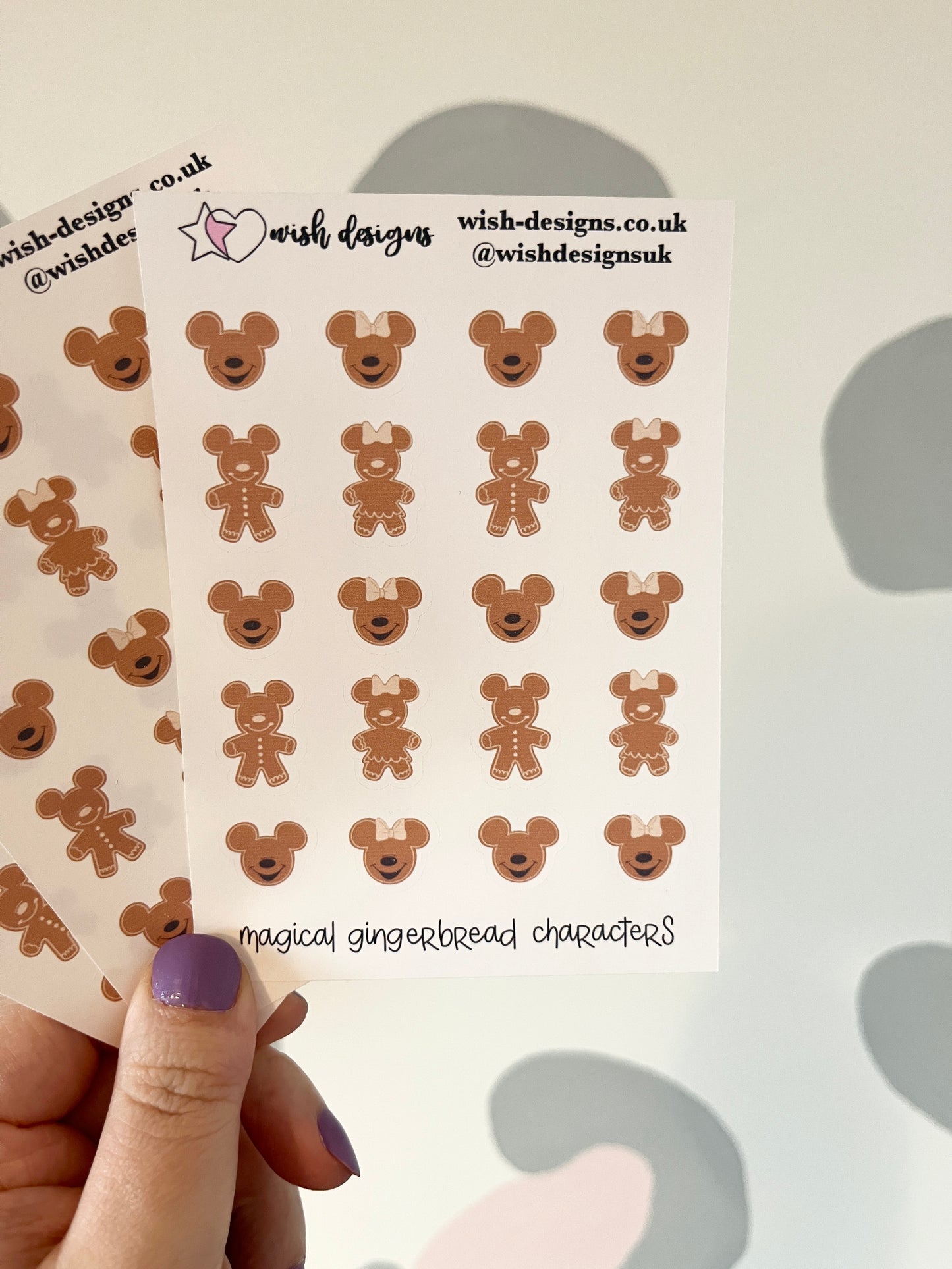 Magical Christmas Gingerbread Vinyl Sticker Sheet