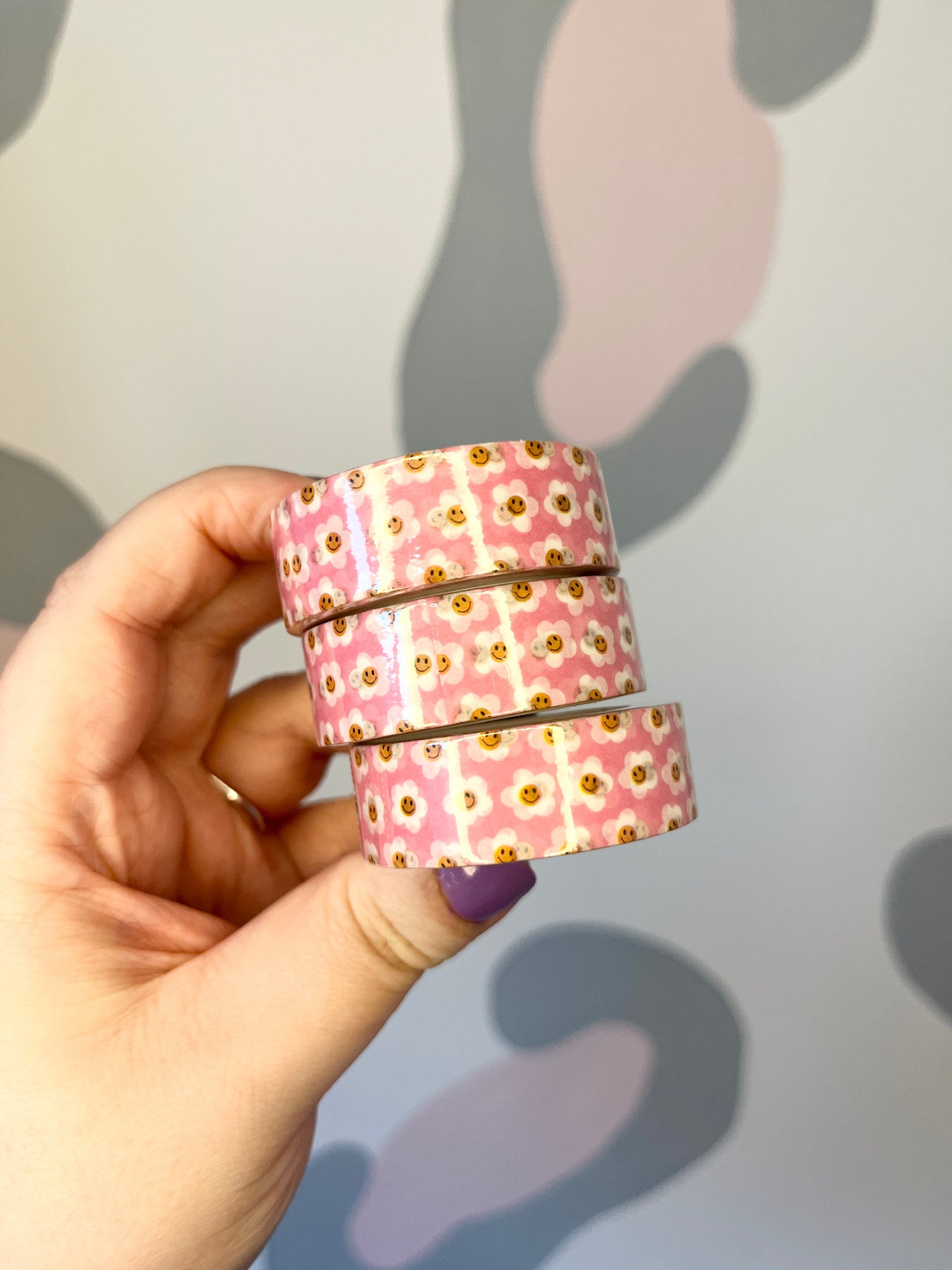 15mm Pink Daisies Washi Tape