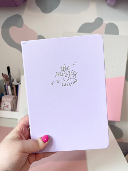 A5 Foiled Lilac Dot Grid Journal