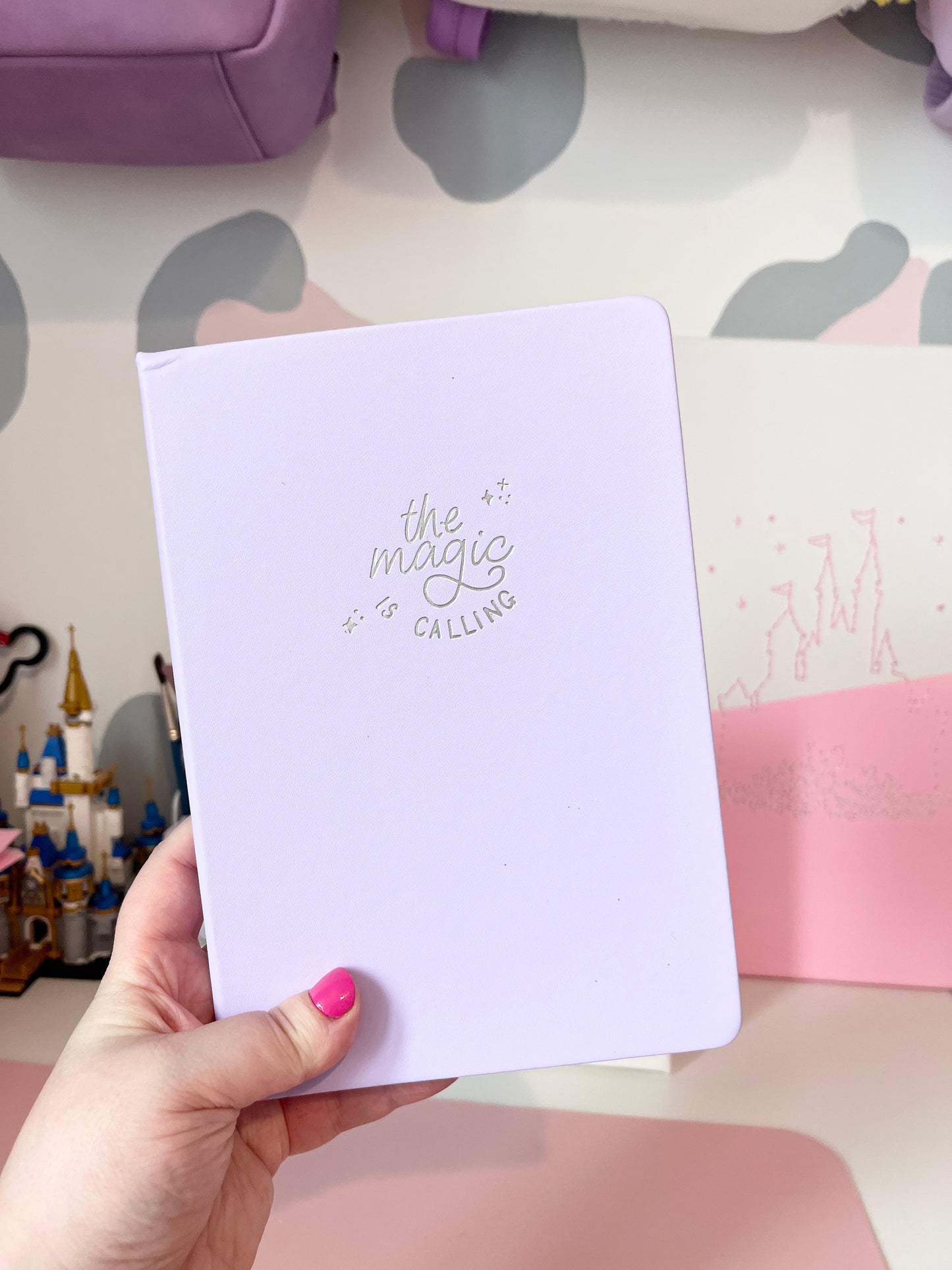 A5 Foiled Lilac Dot Grid Journal