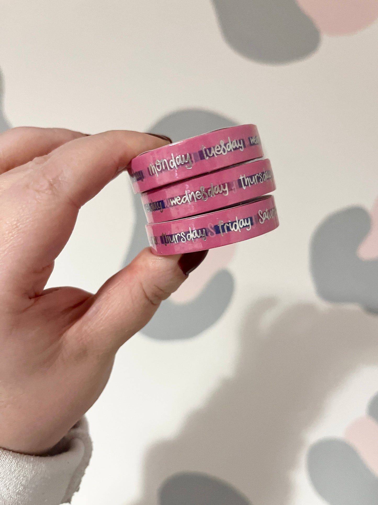 10mm Foiled Days of the Week Washi Tape
