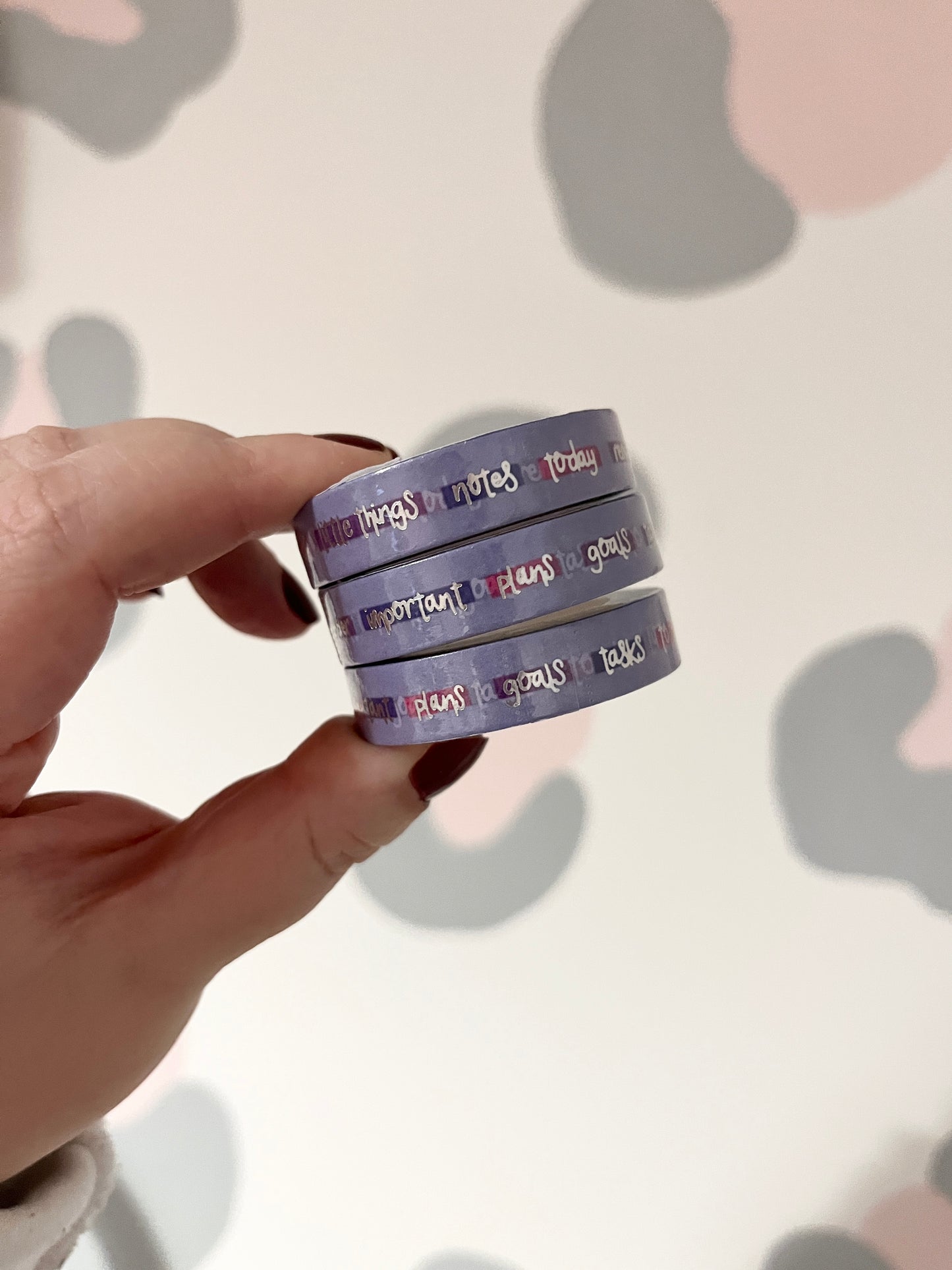 10mm Foiled Journal Words Washi Tape