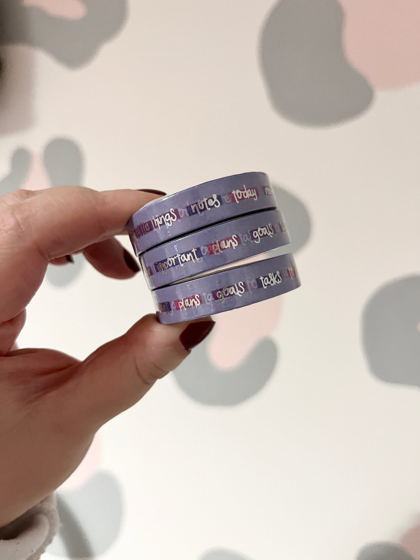10mm Foiled Journal Words Washi Tape