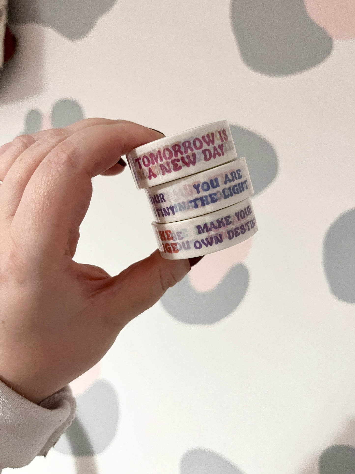 15mm Motivational Quotes Washi Tape