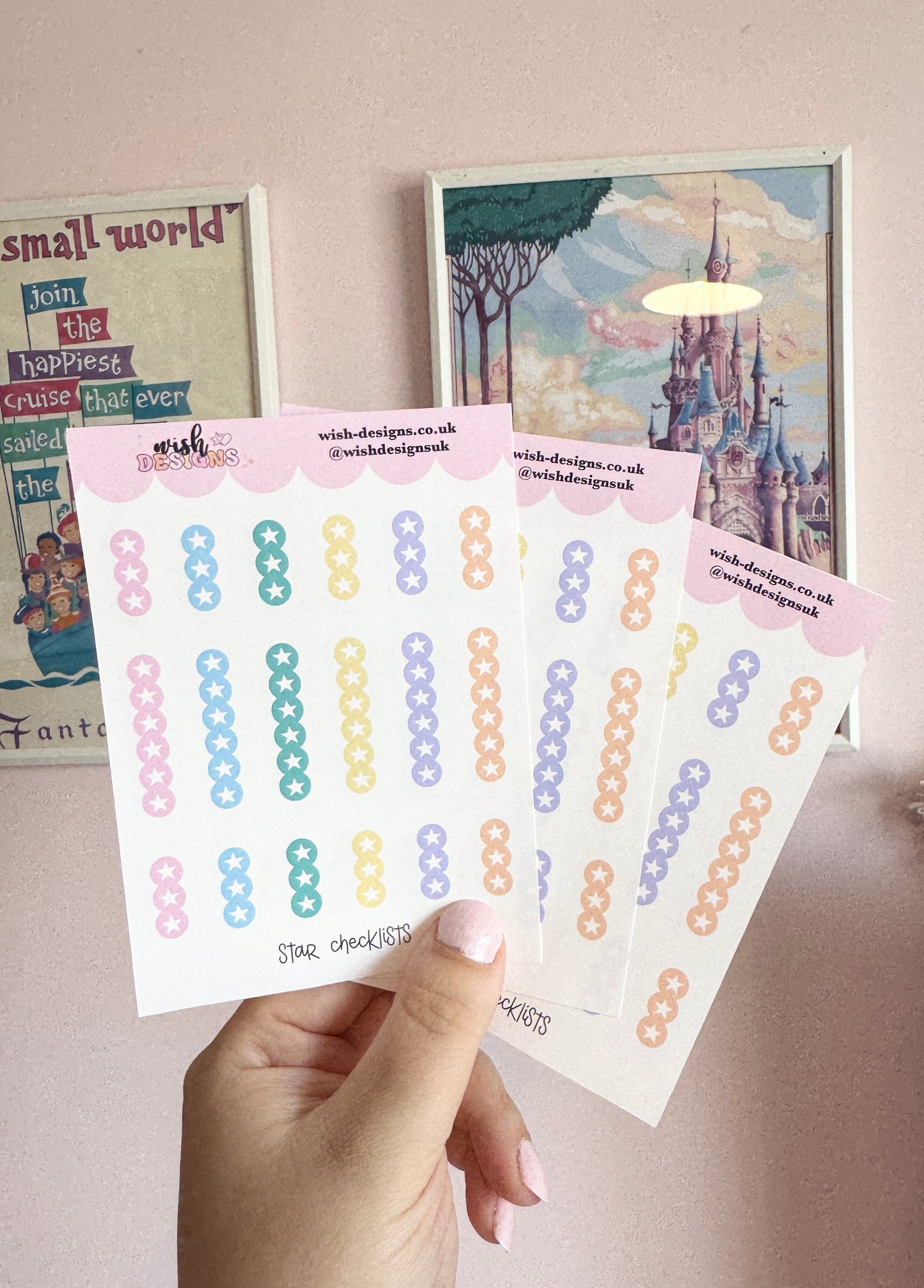 Star Checklists Vinyl Sticker Sheet