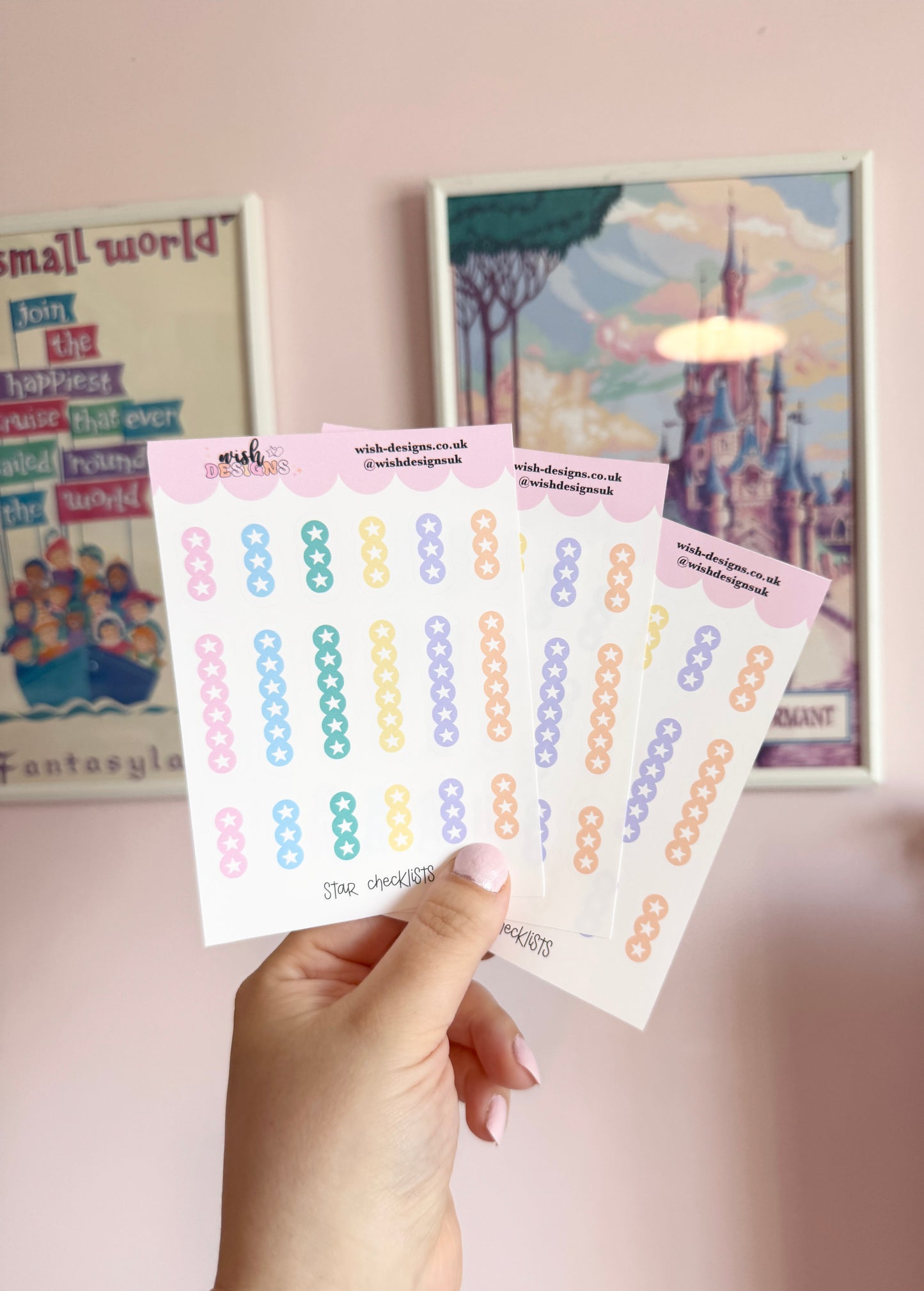 Star Checklists Vinyl Sticker Sheet