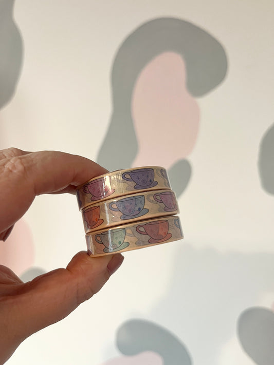 10mm Tea Cups Washi Tape